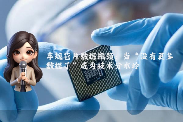 车规芯片数据瓶颈：当“没有更多数据了”成为技术分水岭