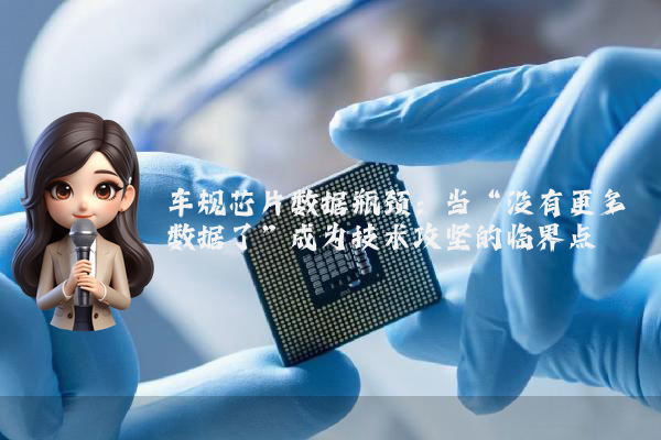 车规芯片数据瓶颈：当“没有更多数据了”成为技术攻坚的临界点
