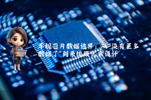 车规芯片数据边界：从